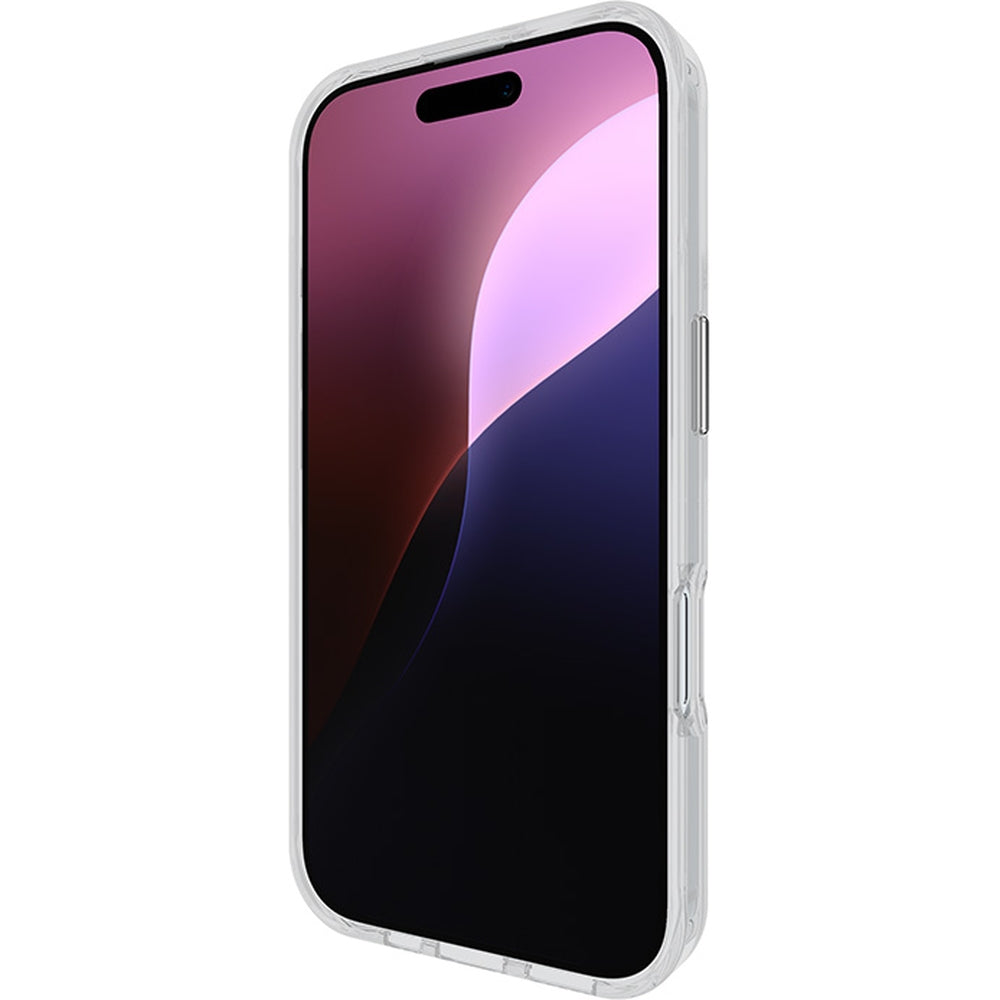 Handyhülle für iPhone 16, Case-Mate Karat Holographic Soap Bubble MagSafe, Transparent, schillernd mit silbernen Reflexen