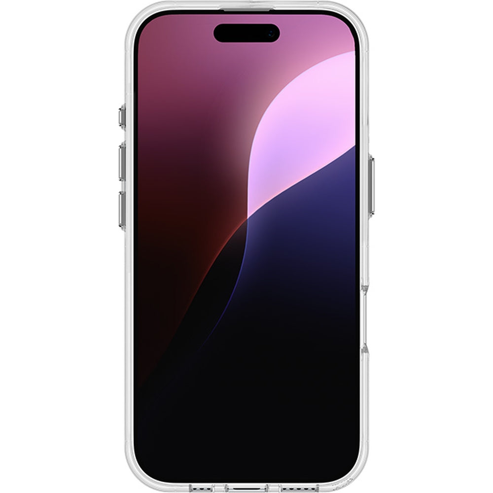 Handyhülle für iPhone 16, Case-Mate Karat Holographic Soap Bubble MagSafe, Transparent, schillernd mit silbernen Reflexen