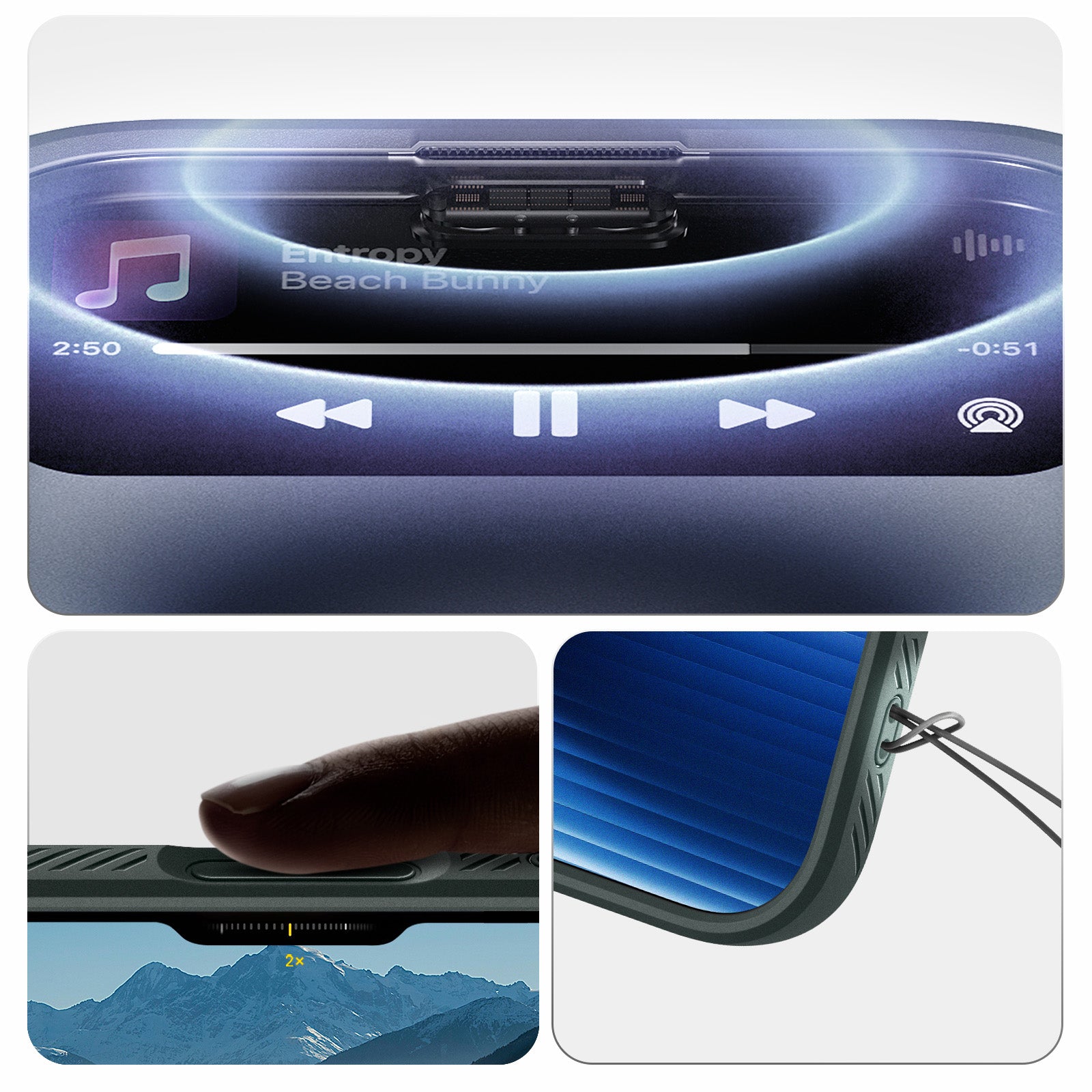 Handyhülle für iPhone 17 Pro Max, Spigen Liquid Air, Grün