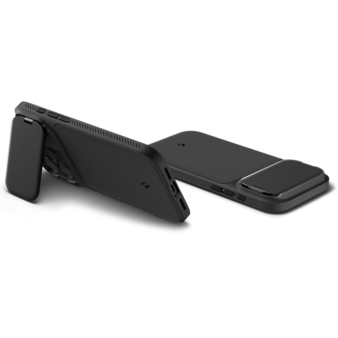 Handyhülle für iPhone 17 Pro, Spigen Optik Armor Mag mit MagSafe, Schwarz