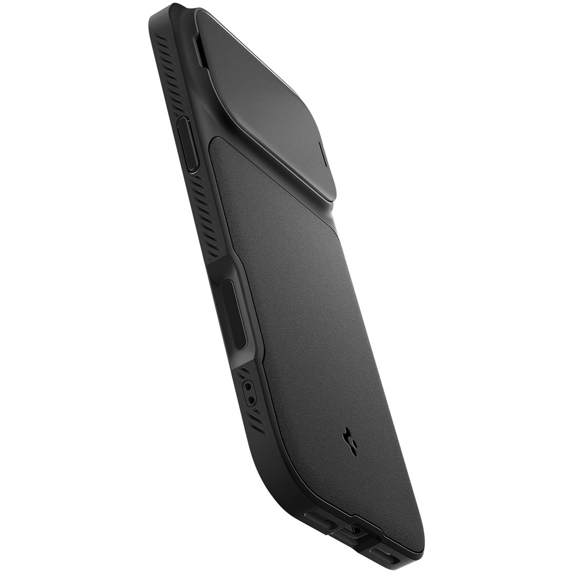 Handyhülle für iPhone 17 Pro, Spigen Optik Armor Mag mit MagSafe, Schwarz