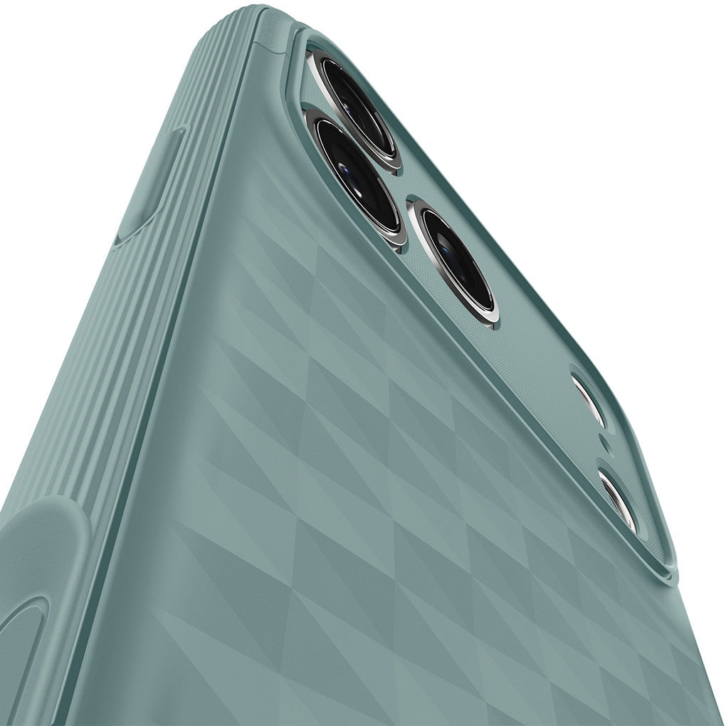 Handyhülle für iPhone 17 Pro, Spigen Parallax S Mag mit MagSafe, Grün
