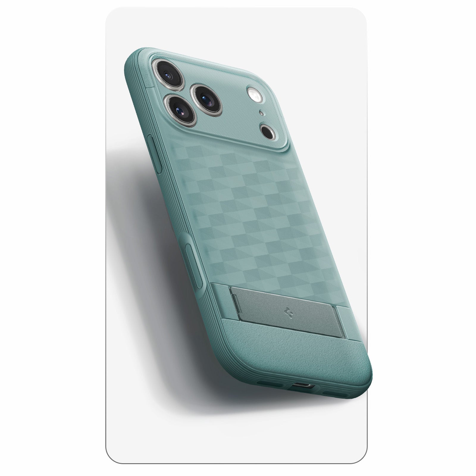 Handyhülle für iPhone 17 Pro, Spigen Parallax S Mag mit MagSafe, Grün