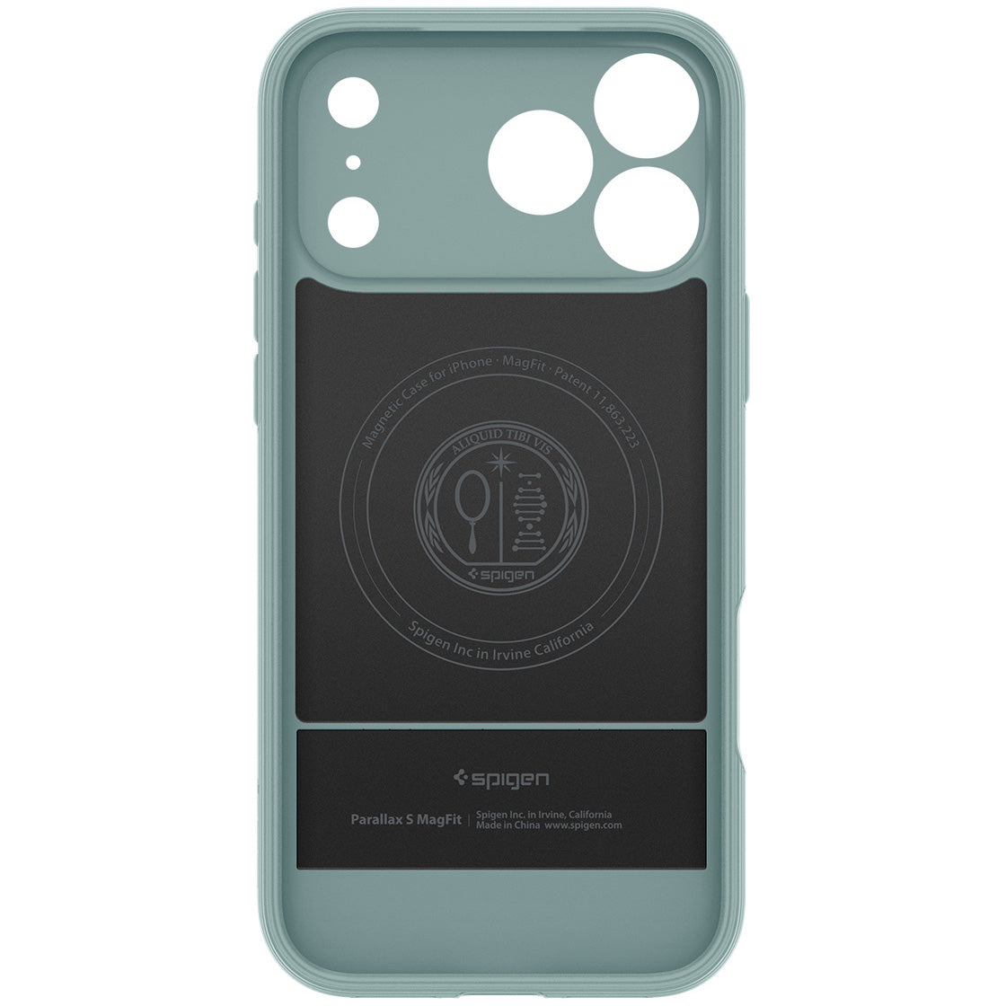 Handyhülle für iPhone 17 Pro, Spigen Parallax S Mag mit MagSafe, Grün