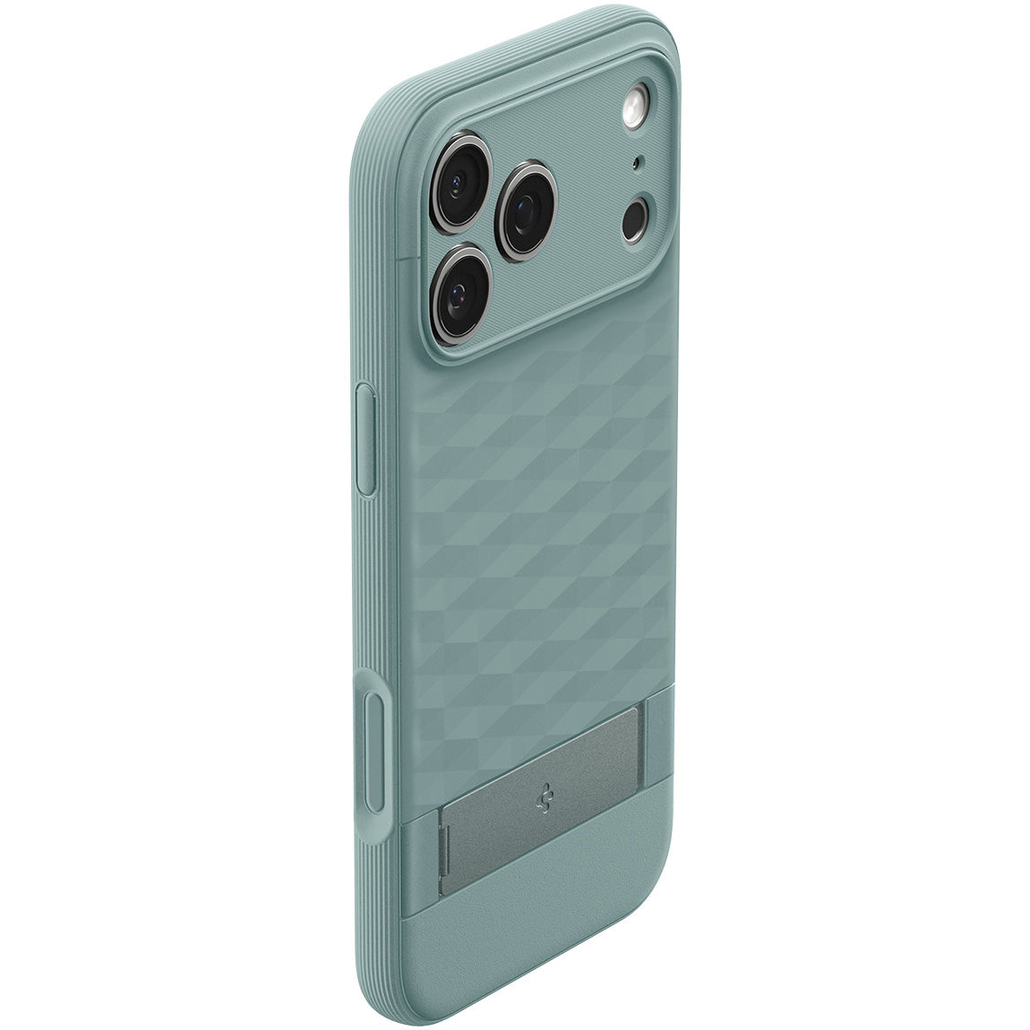 Handyhülle für iPhone 17 Pro, Spigen Parallax S Mag mit MagSafe, Grün