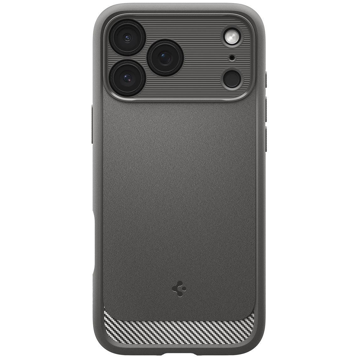Handyhülle für iPhone 17 Pro, Spigen Rugged Armor Mag mit MagSafe, Grau