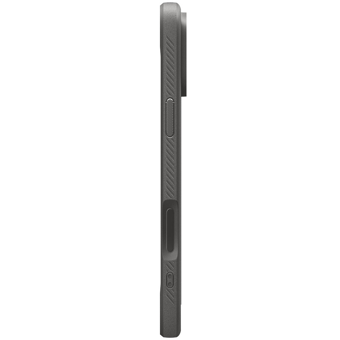 Handyhülle für iPhone 17 Pro, Spigen Rugged Armor Mag mit MagSafe, Grau