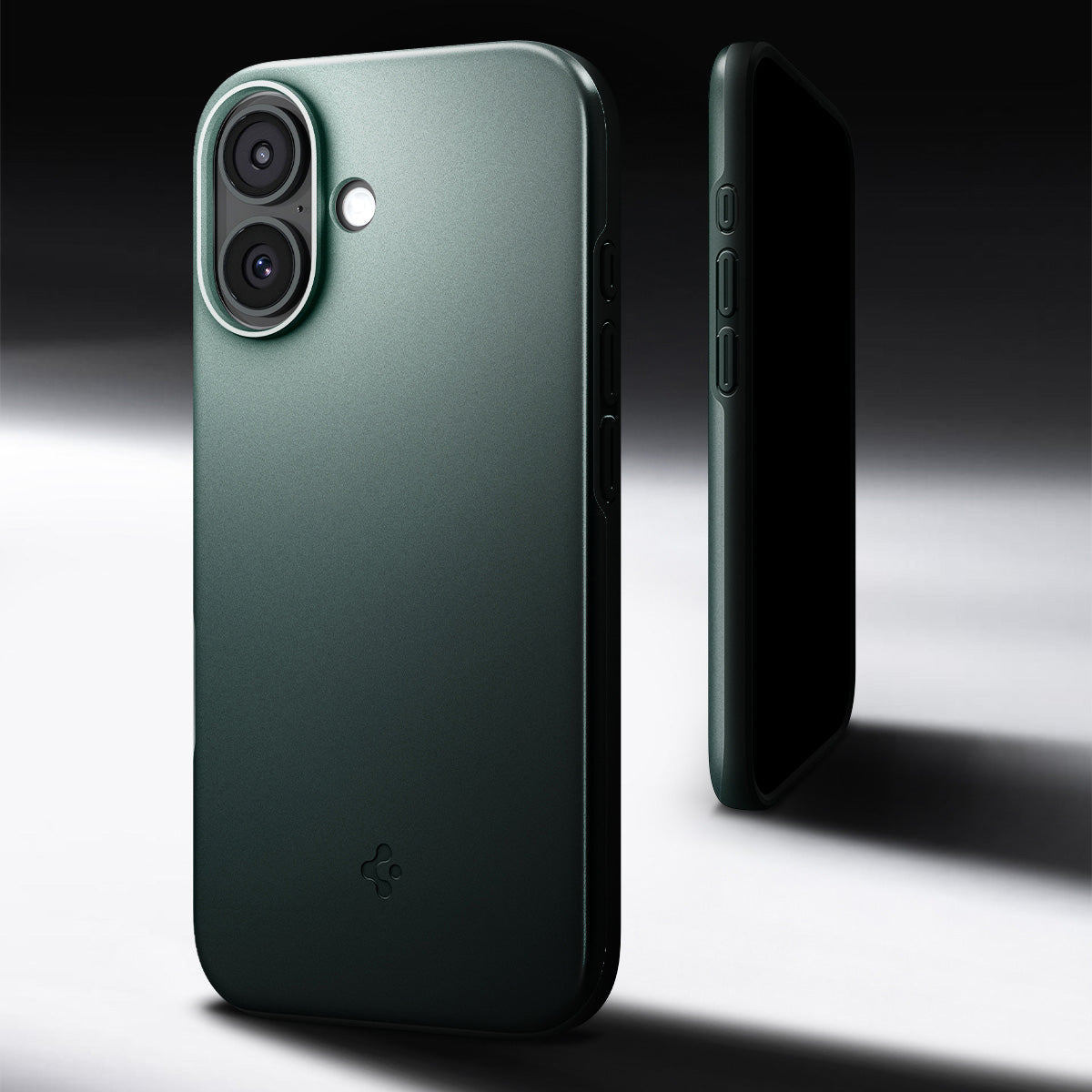 Handyhülle für iPhone 17, Spigen Thin Fit Mag mit MagSafe, Grün