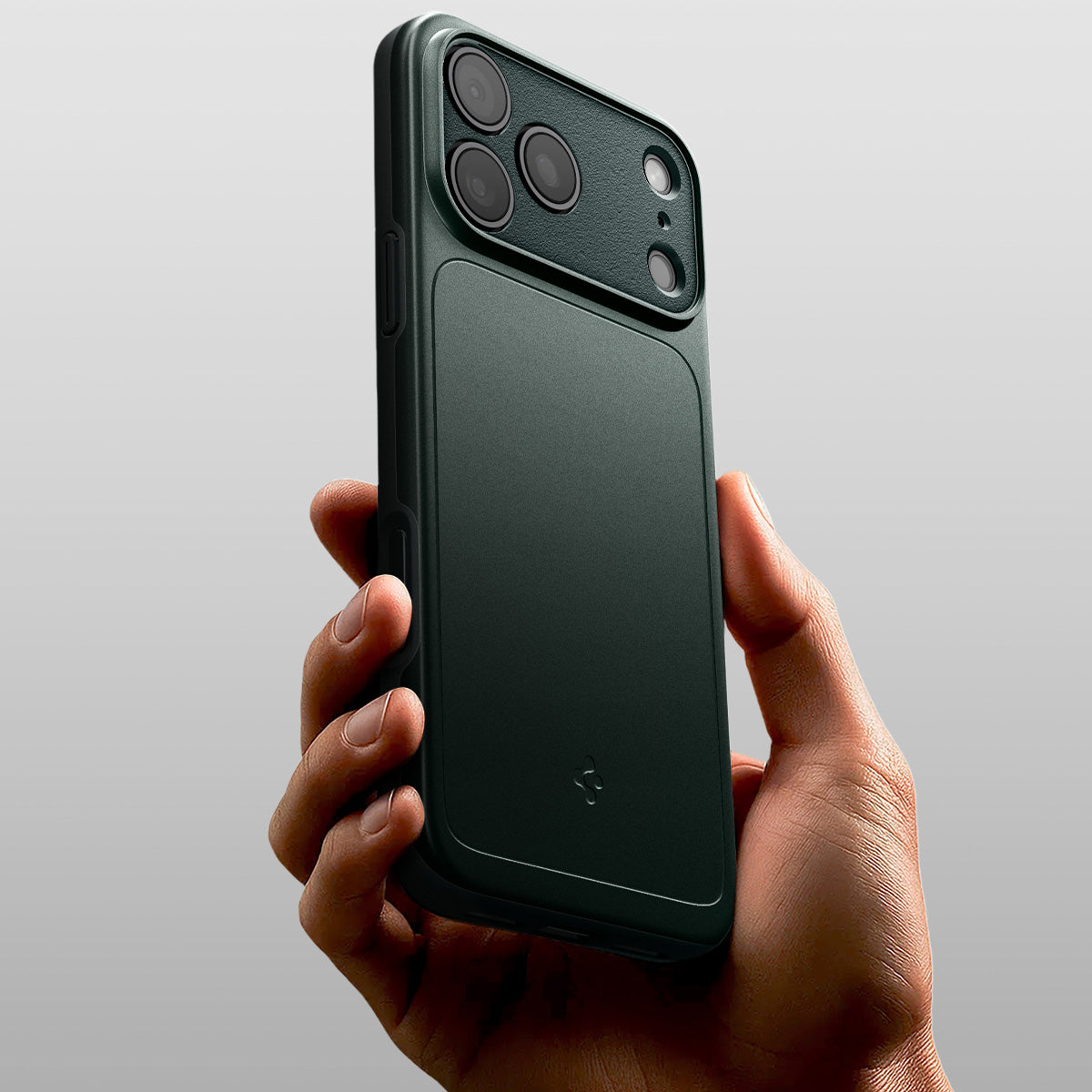 Handyhülle für iPhone 17 Pro, Spigen Thin Fit Mag mit MagSafe, Grün