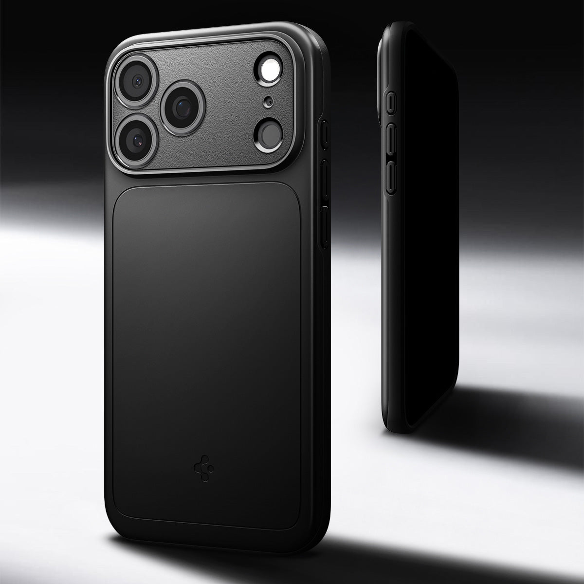 Handyhülle für iPhone 17 Pro Max, Spigen Thin Fit Mag mit MagSafe, Schwarz