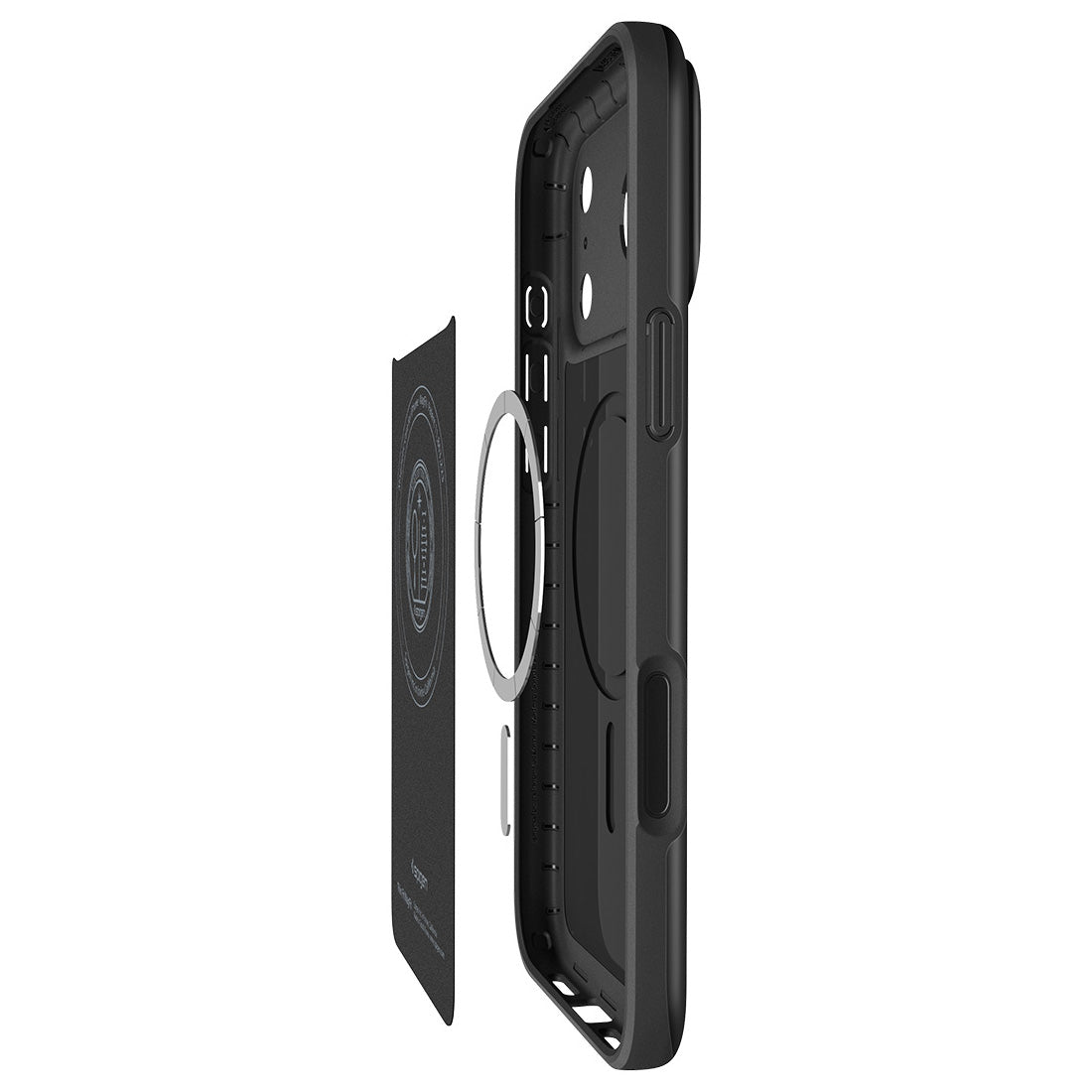 Handyhülle für iPhone 17 Pro Max, Spigen Thin Fit Mag mit MagSafe, Schwarz