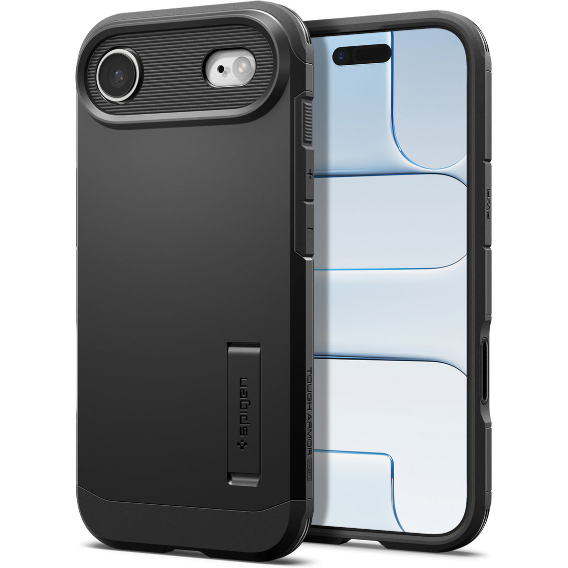 Handyhülle für iPhone Air, Spigen Tough Armor T Mag (CC) mit MagSafe, Schwarz