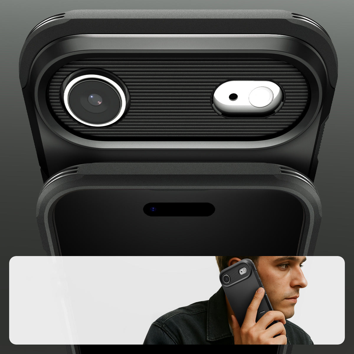 Handyhülle für iPhone Air, Spigen Tough Armor T Mag (CC) mit MagSafe, Schwarz