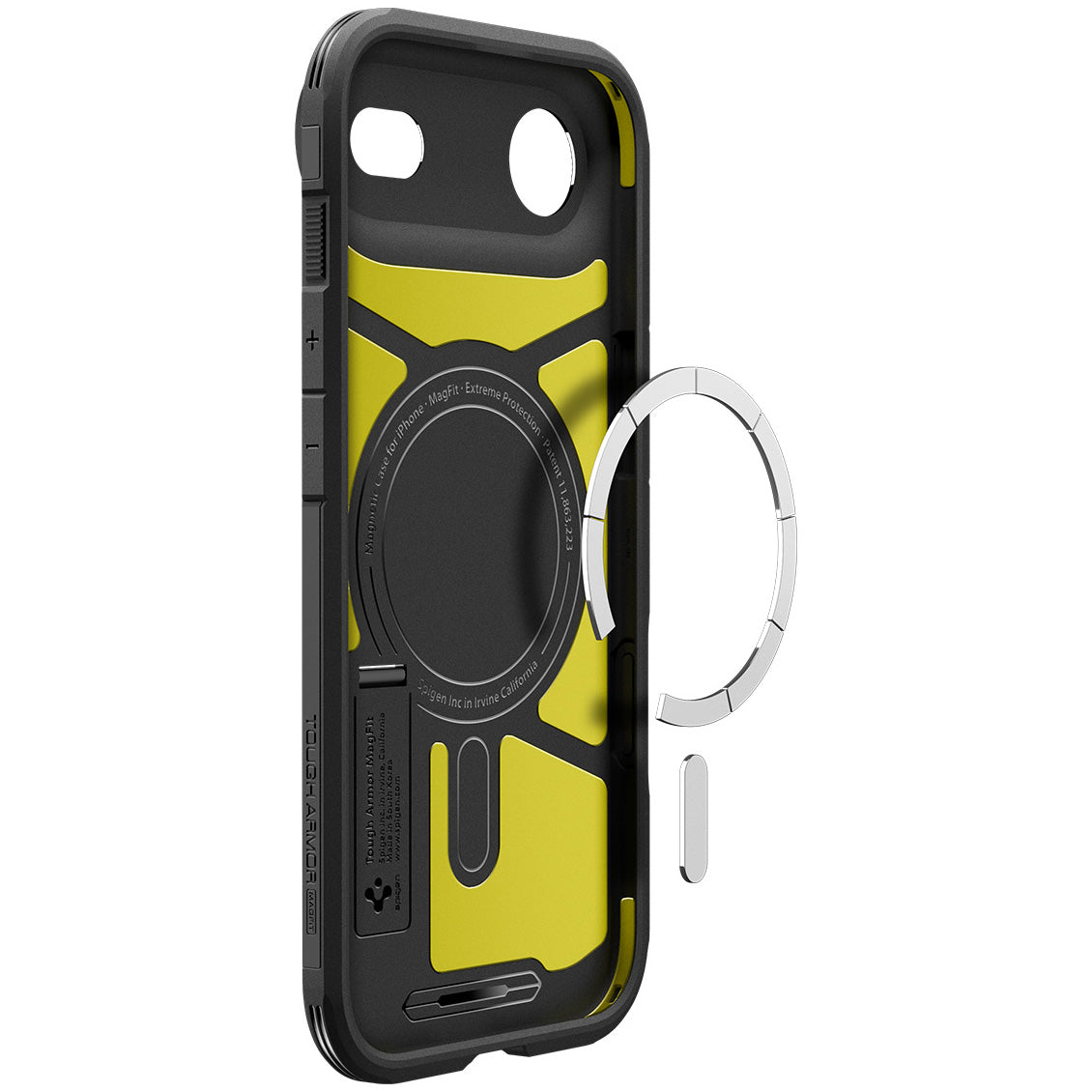 Handyhülle für iPhone Air, Spigen Tough Armor T Mag (CC) mit MagSafe, Schwarz