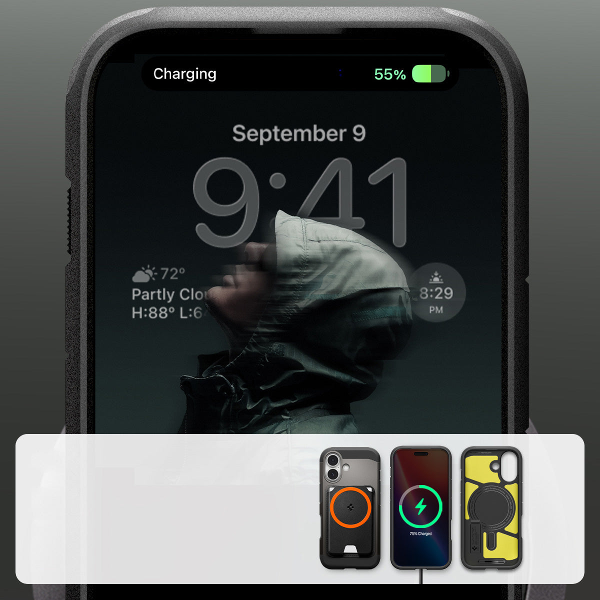 Handyhülle für iPhone 17, Spigen Tough Armor T Mag (CC) mit MagSafe, Rotguss