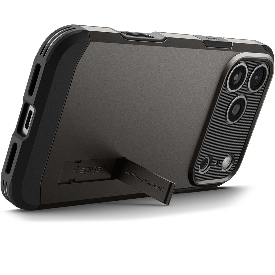 Handyhülle für iPhone 17 Pro, Spigen Tough Armor T Mag (CC) mit MagSafe, Rotguss