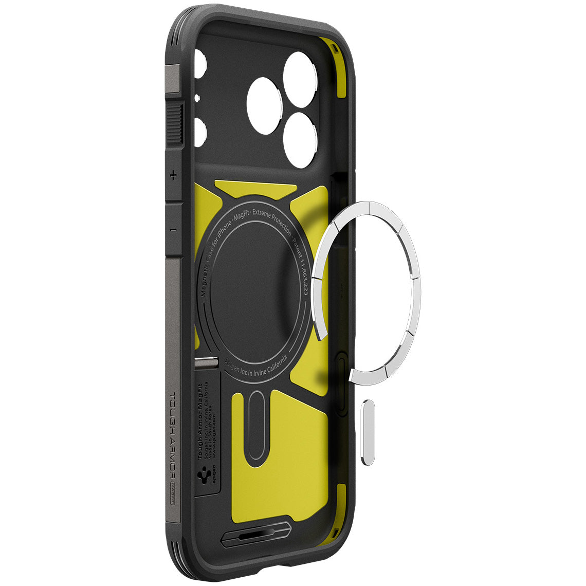 Handyhülle für iPhone 17 Pro, Spigen Tough Armor T Mag (CC) mit MagSafe, Rotguss