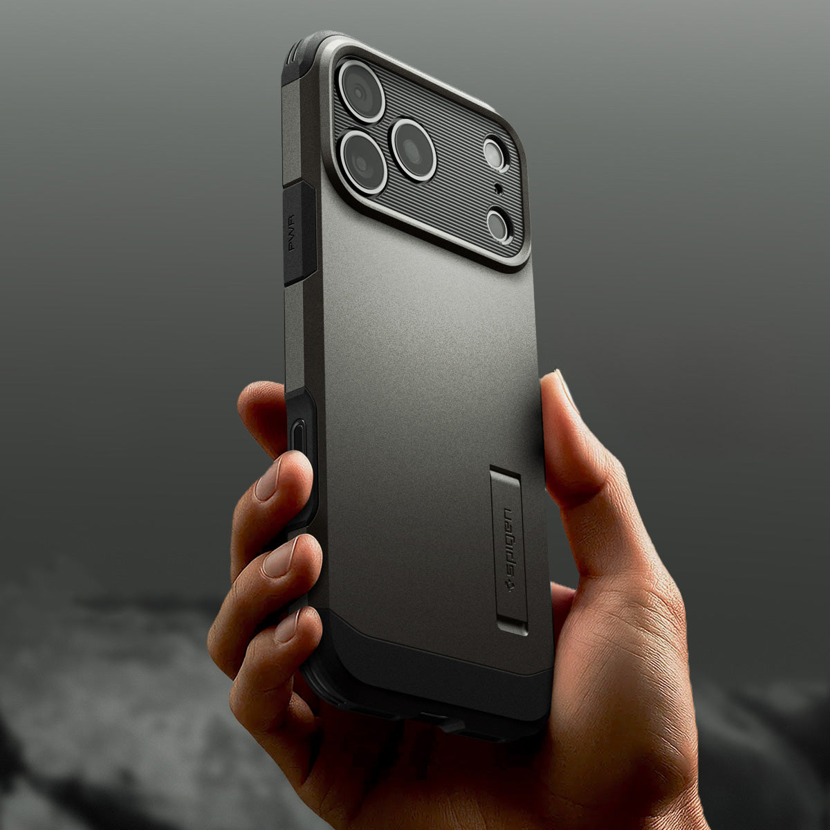 Handyhülle für iPhone 17 Pro Max, Spigen Tough Armor T Mag (CC) mit MagSafe, Rotguss