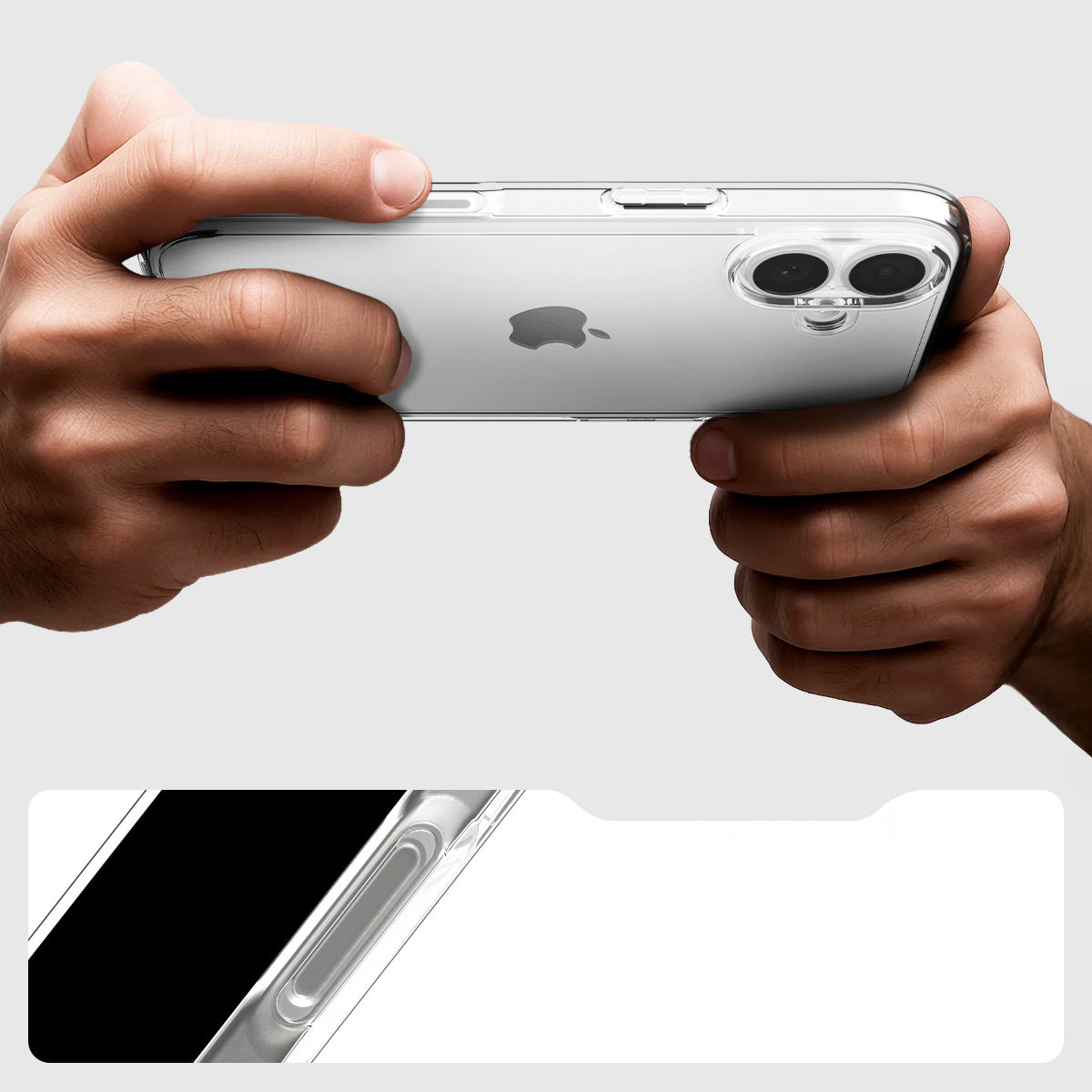 Handyhülle für iPhone 17, Spigen Ultra Hybrid, Transparent