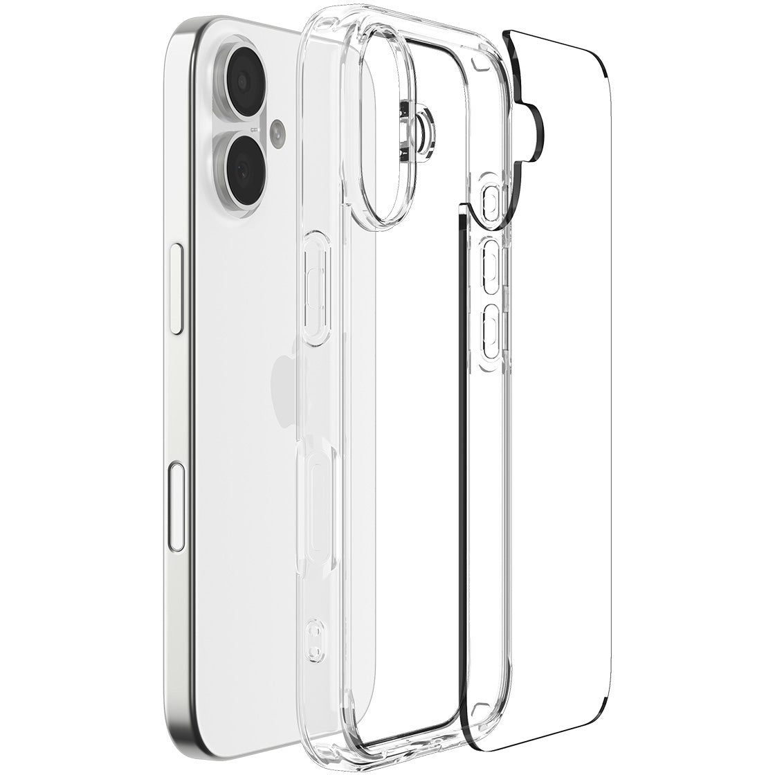 Handyhülle für iPhone 17, Spigen Ultra Hybrid, Transparent