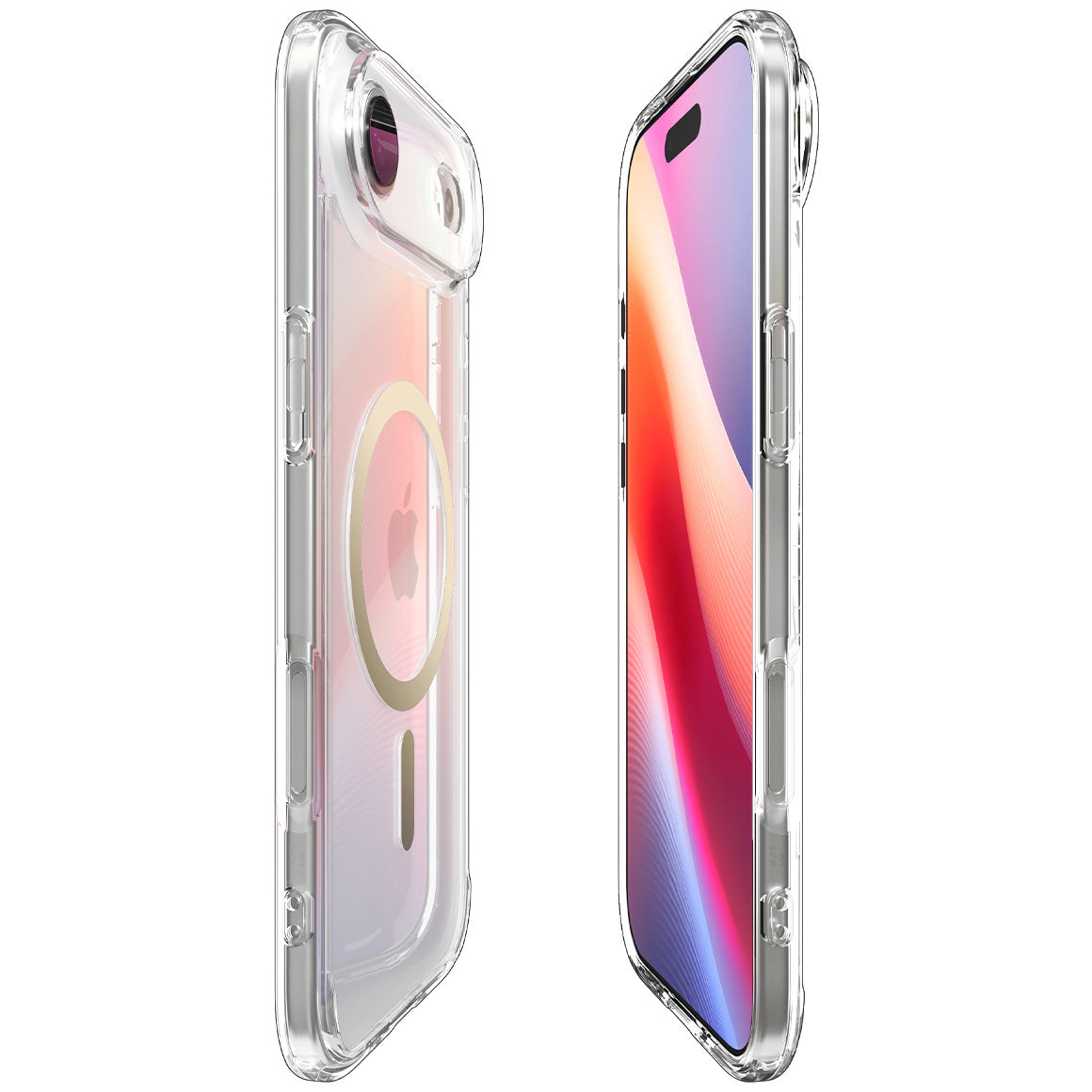 Handyhülle für iPhone Air, Spigen Ultra Hybrid Mag mit MagSafe, Transparent-Golden
