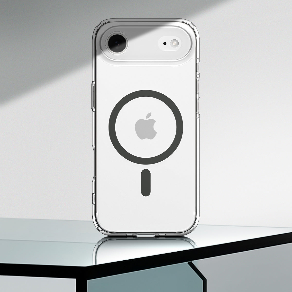 Handyhülle für iPhone Air, Spigen Ultra Hybrid Mag mit MagSafe, Transparent-Grau
