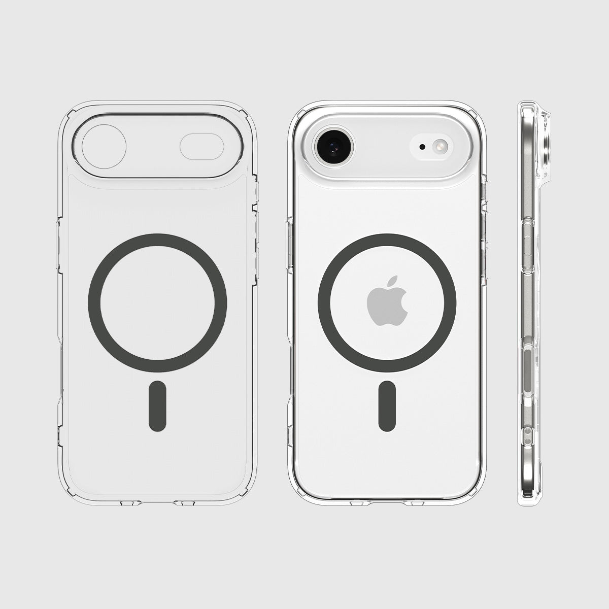 Handyhülle für iPhone Air, Spigen Ultra Hybrid Mag mit MagSafe, Transparent-Grau