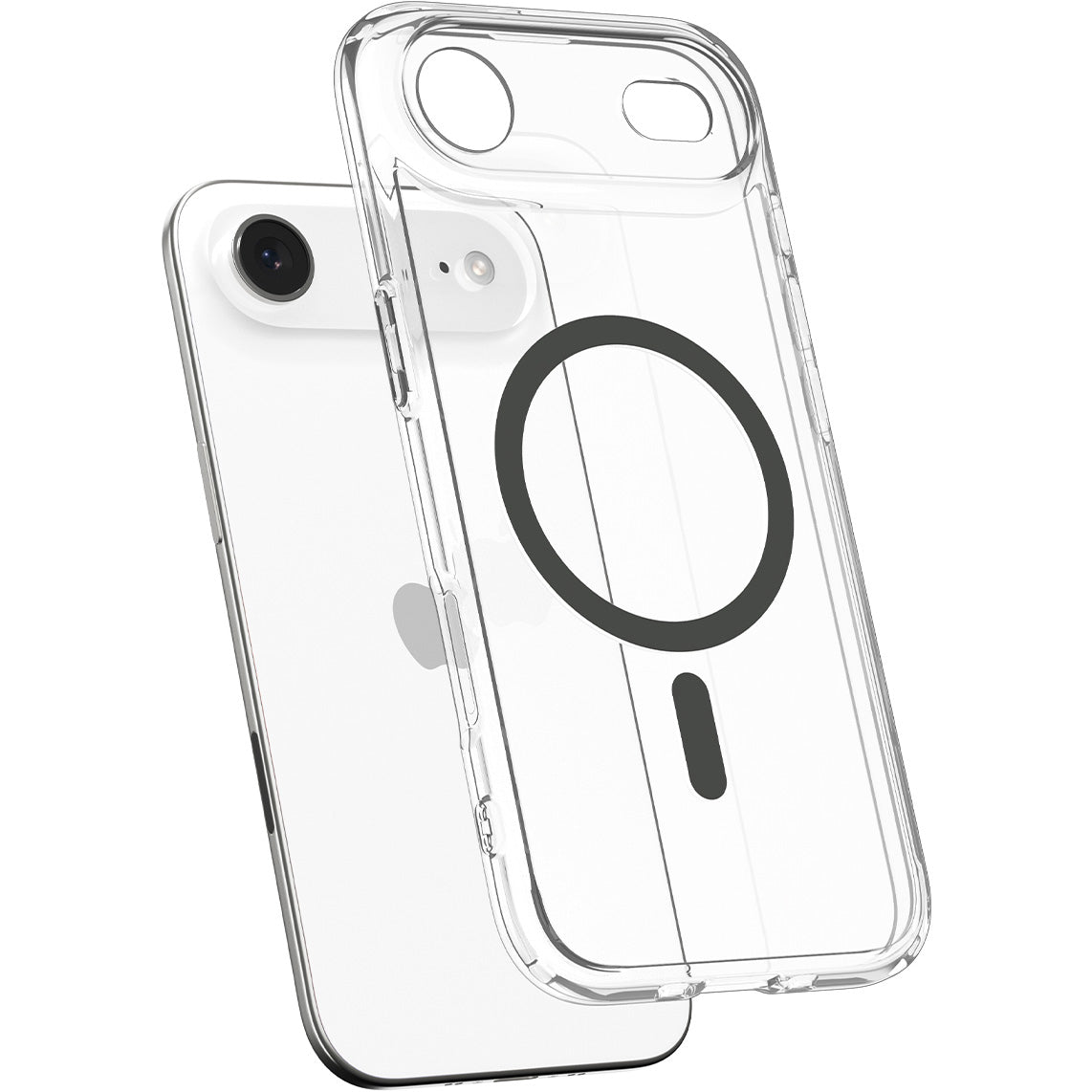 Handyhülle für iPhone Air, Spigen Ultra Hybrid Mag mit MagSafe, Transparent-Grau