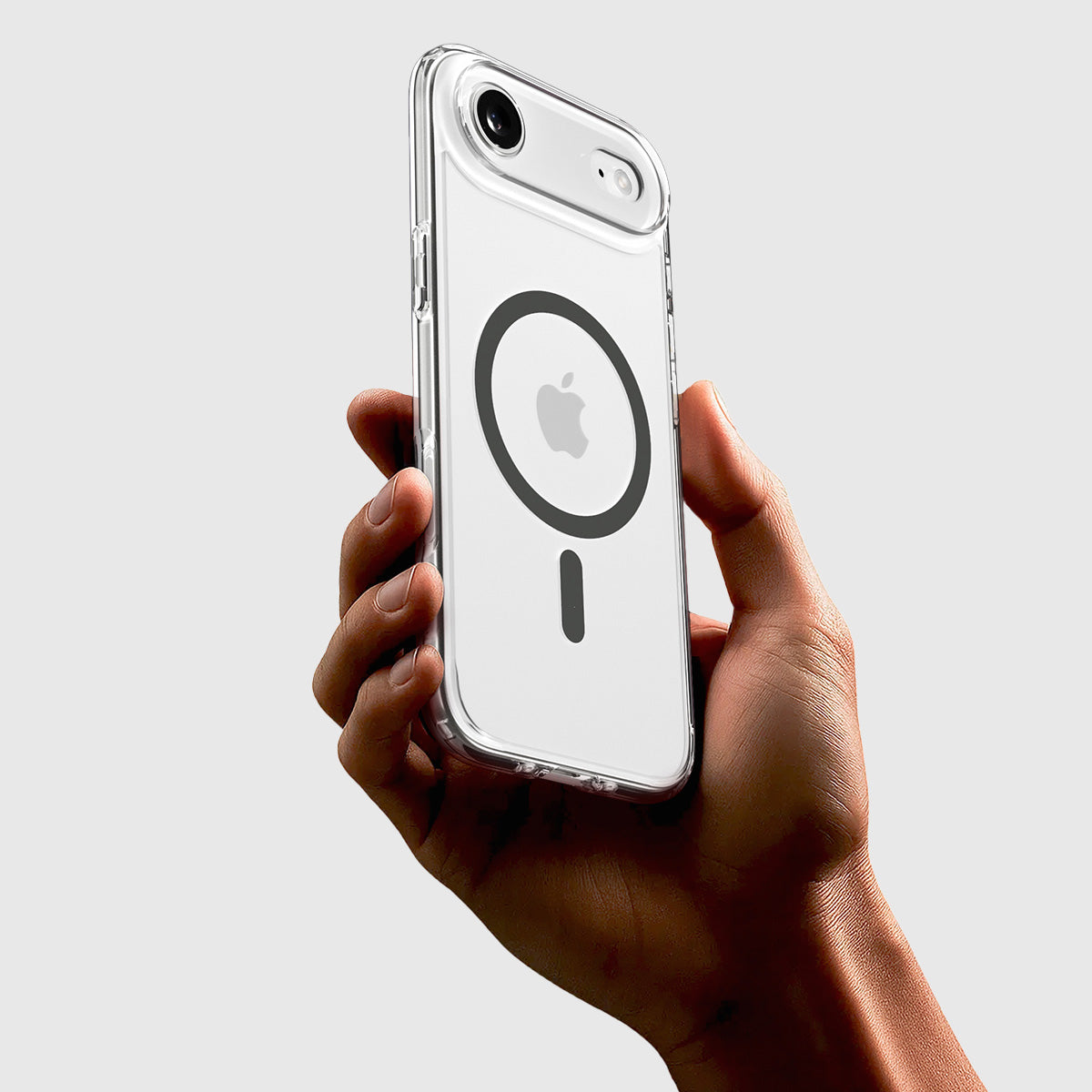 Handyhülle für iPhone Air, Spigen Ultra Hybrid Mag mit MagSafe, Transparent-Grau