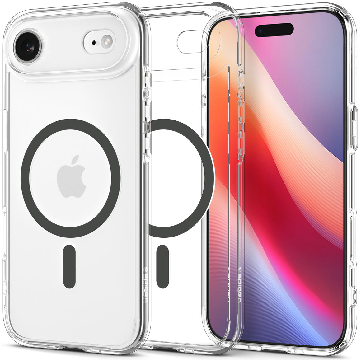 Handyhülle für iPhone Air, Spigen Ultra Hybrid Mag mit MagSafe, Transparent-Grau