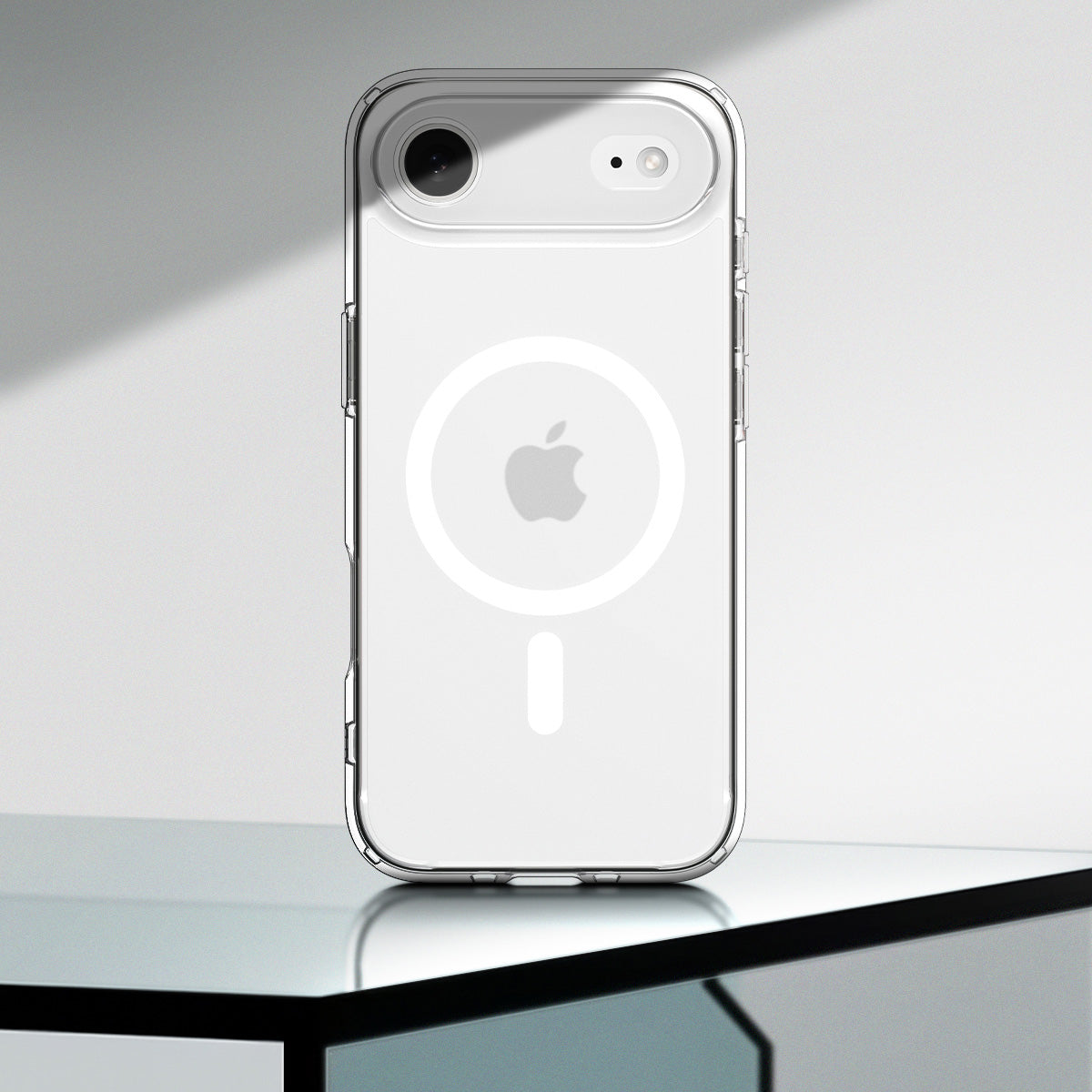 Handyhülle für iPhone Air, Spigen Ultra Hybrid Mag mit MagSafe, Durchscheinend-Weiß