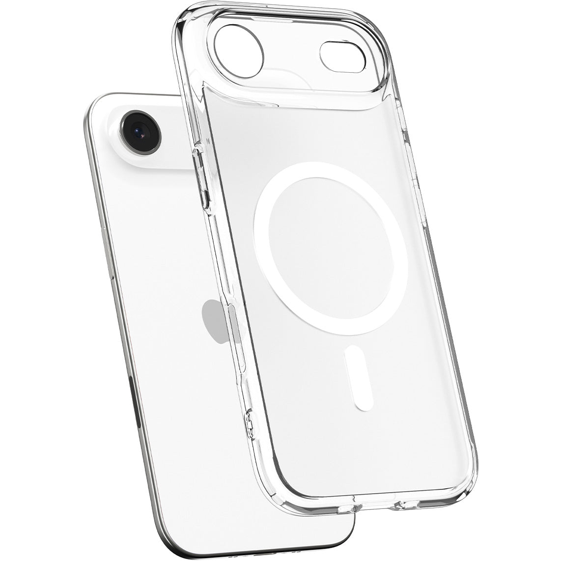 Handyhülle für iPhone Air, Spigen Ultra Hybrid Mag mit MagSafe, Durchscheinend-Weiß
