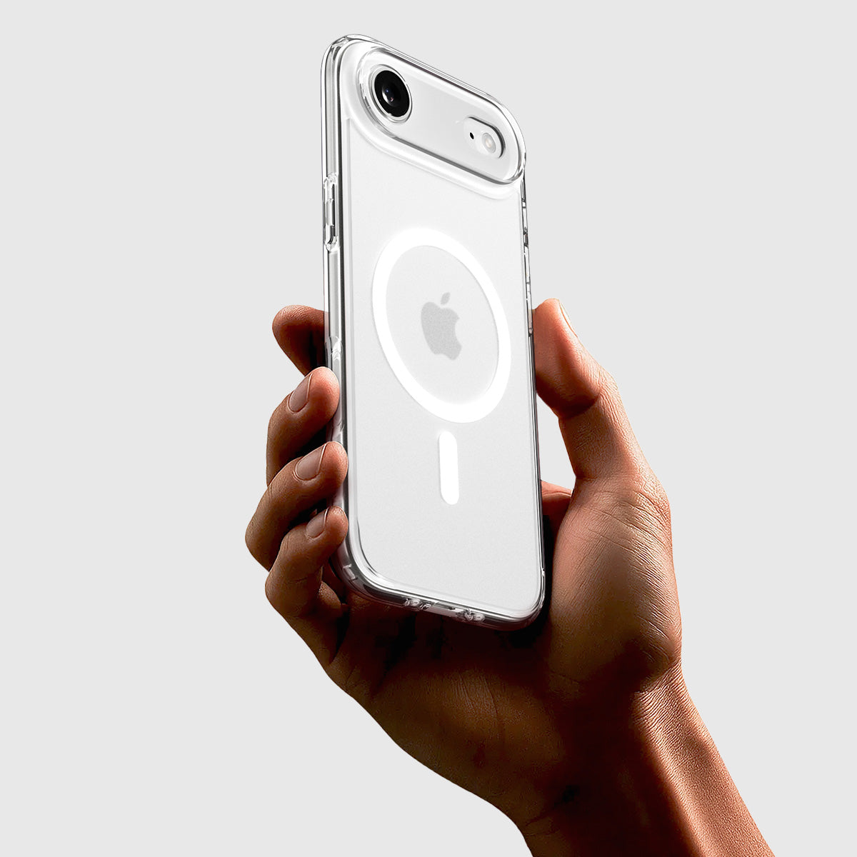 Handyhülle für iPhone Air, Spigen Ultra Hybrid Mag mit MagSafe, Durchscheinend-Weiß