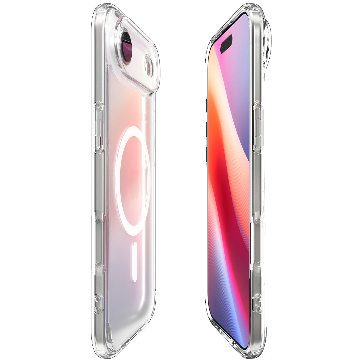 Handyhülle für iPhone Air, Spigen Ultra Hybrid Mag mit MagSafe, Durchscheinend-Weiß