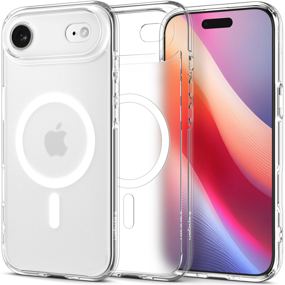 Handyhülle für iPhone Air, Spigen Ultra Hybrid Mag mit MagSafe, Durchscheinend-Weiß