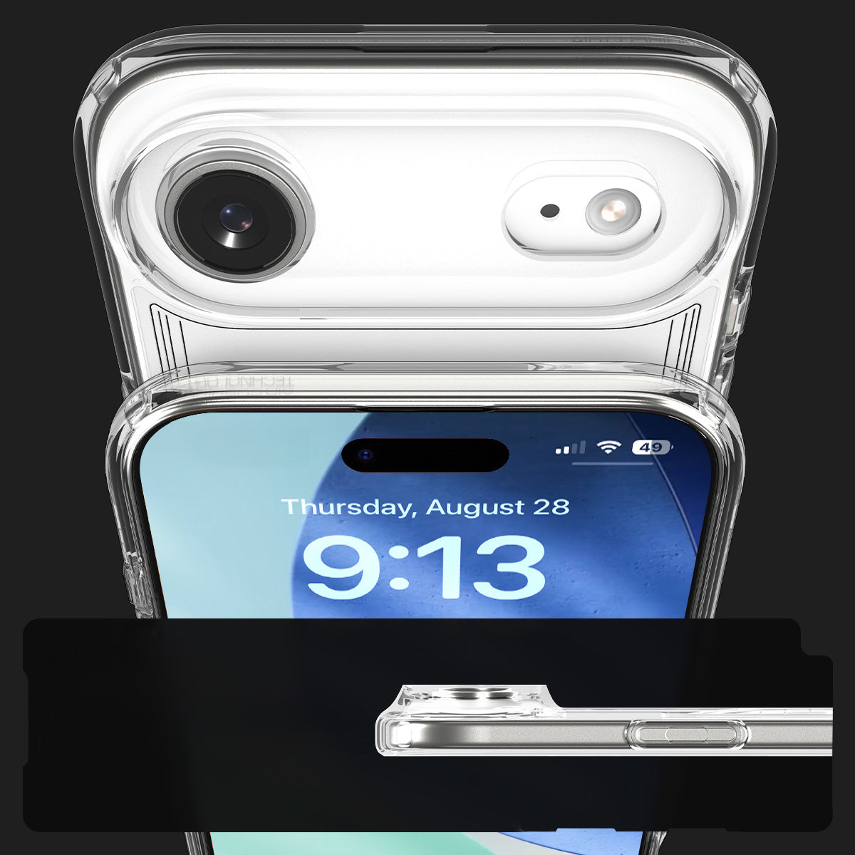Handyhülle für iPhone Air, Spigen Ultra Hybrid Mag mit MagSafe, Transparent-Gemustert (Neo One)