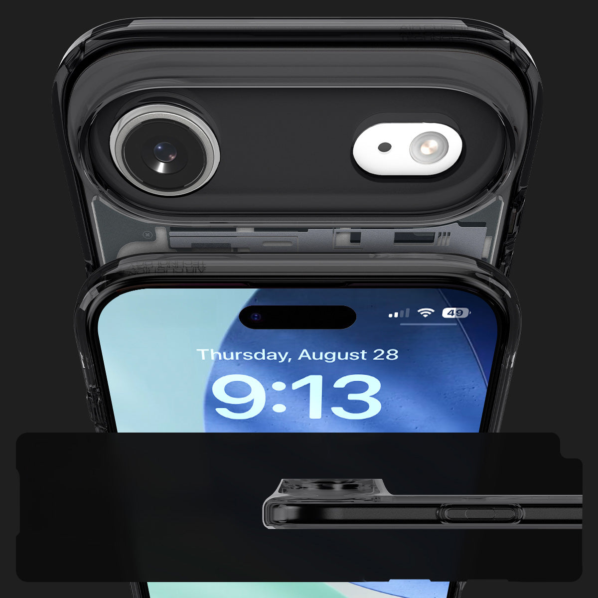 Handyhülle für iPhone Air, Spigen Ultra Hybrid Mag mit MagSafe, Rauchfarben-Grau (Zero One)