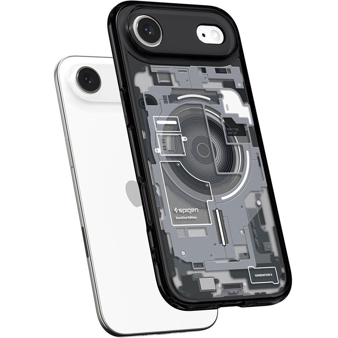 Handyhülle für iPhone Air, Spigen Ultra Hybrid Mag mit MagSafe, Rauchfarben-Grau (Zero One)