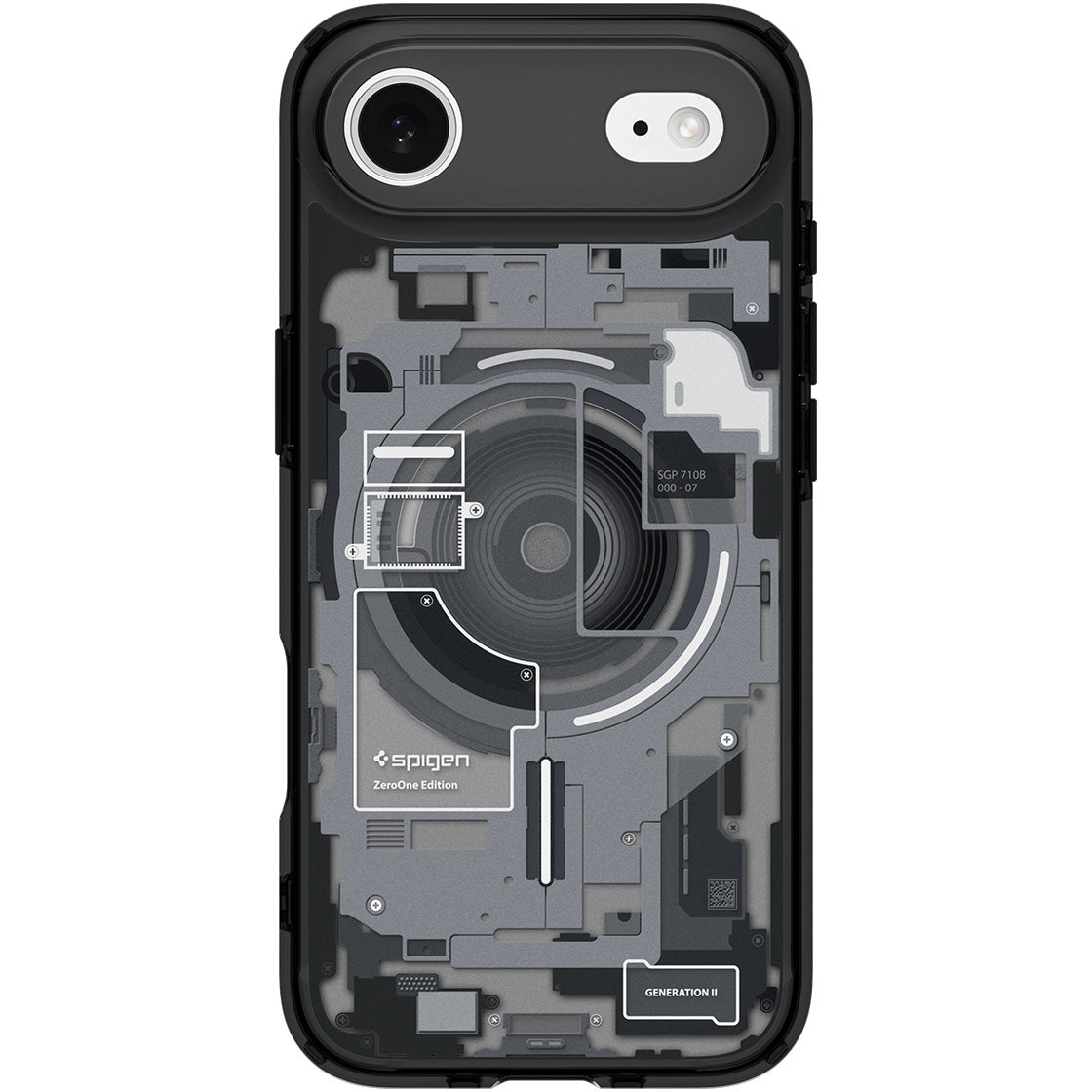 Handyhülle für iPhone Air, Spigen Ultra Hybrid Mag mit MagSafe, Rauchfarben-Grau (Zero One)