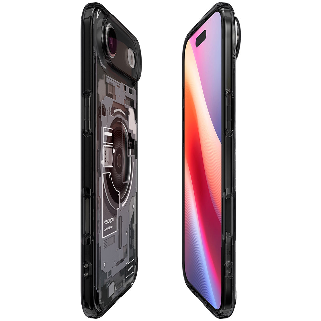 Handyhülle für iPhone Air, Spigen Ultra Hybrid Mag mit MagSafe, Rauchfarben-Grau (Zero One)