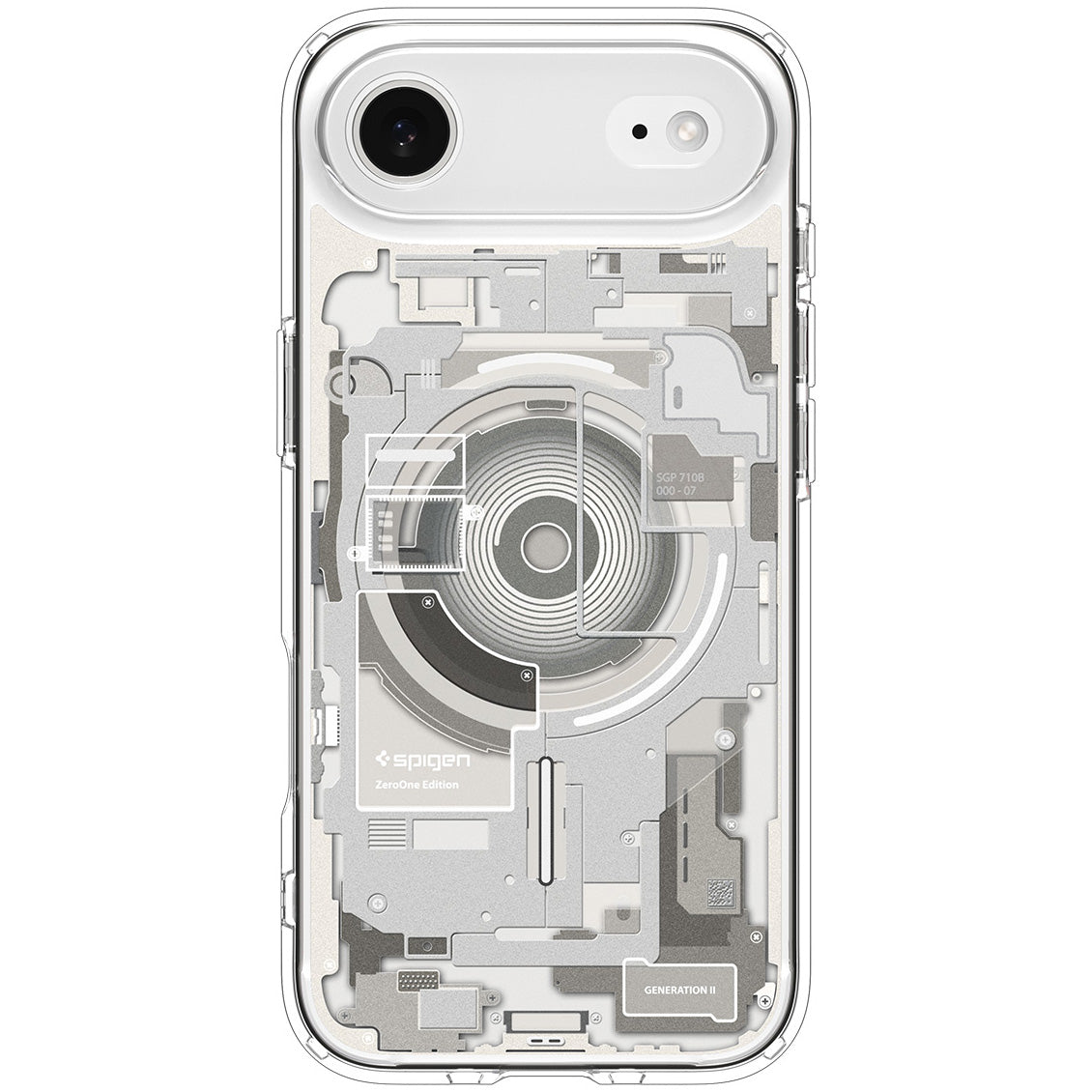 Handyhülle für iPhone Air, Spigen Ultra Hybrid Mag mit MagSafe, Beige-Transparent (Zero One)