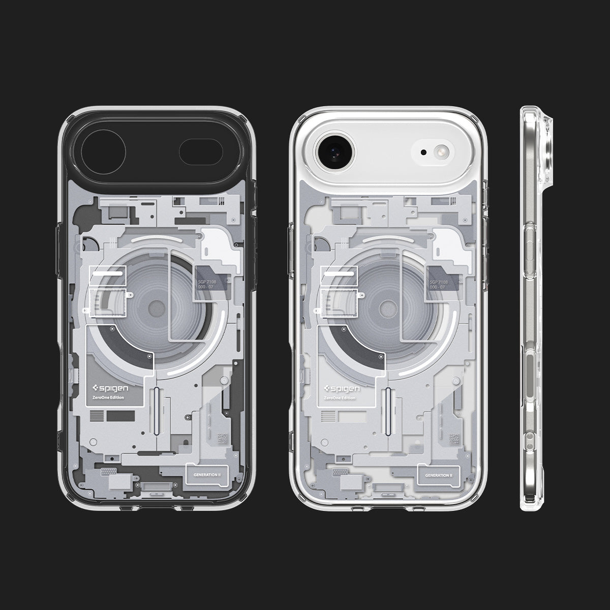 Handyhülle für iPhone Air, Spigen Ultra Hybrid Mag mit MagSafe, Weiß-Grau (Zero One)