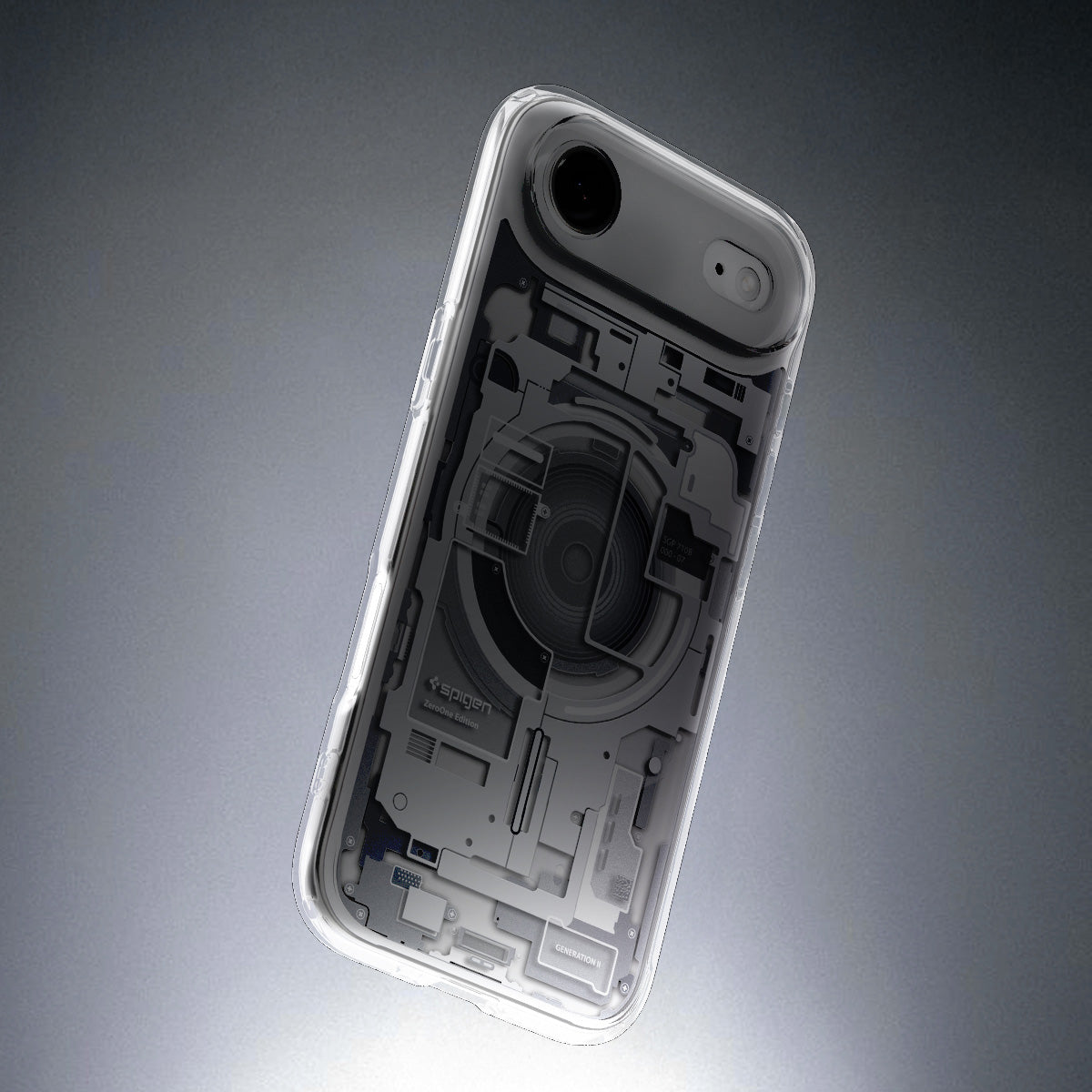 Handyhülle für iPhone Air, Spigen Ultra Hybrid Mag mit MagSafe, Weiß-Grau (Zero One)