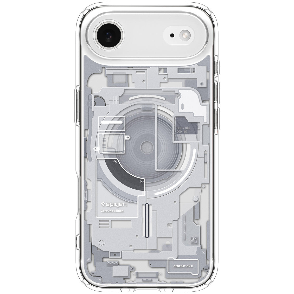 Handyhülle für iPhone Air, Spigen Ultra Hybrid Mag mit MagSafe, Weiß-Grau (Zero One)
