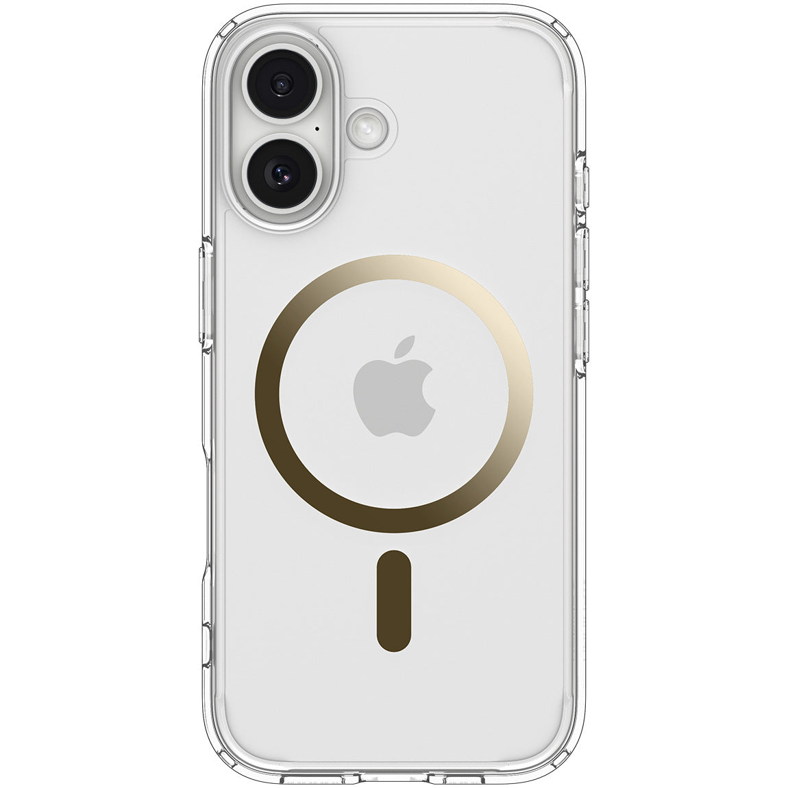 Handyhülle für iPhone 17, Spigen Ultra Hybrid Mag mit MagSafe, Transparent-Golden