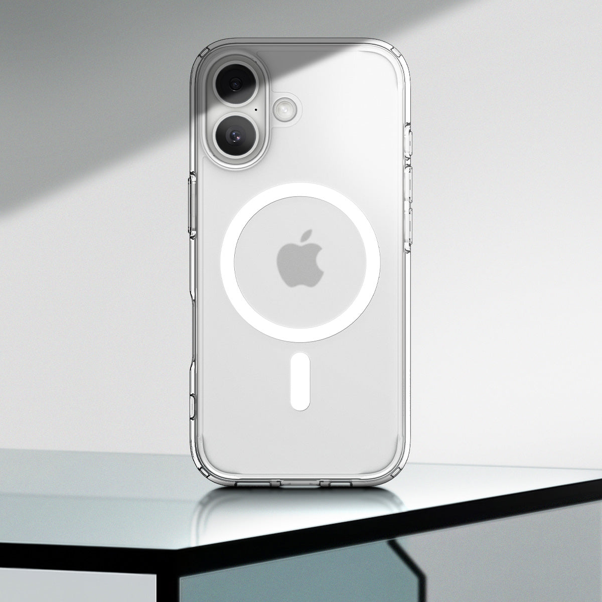 Handyhülle für iPhone 17, Spigen Ultra Hybrid Mag mit MagSafe, Durchscheinend-Weiß