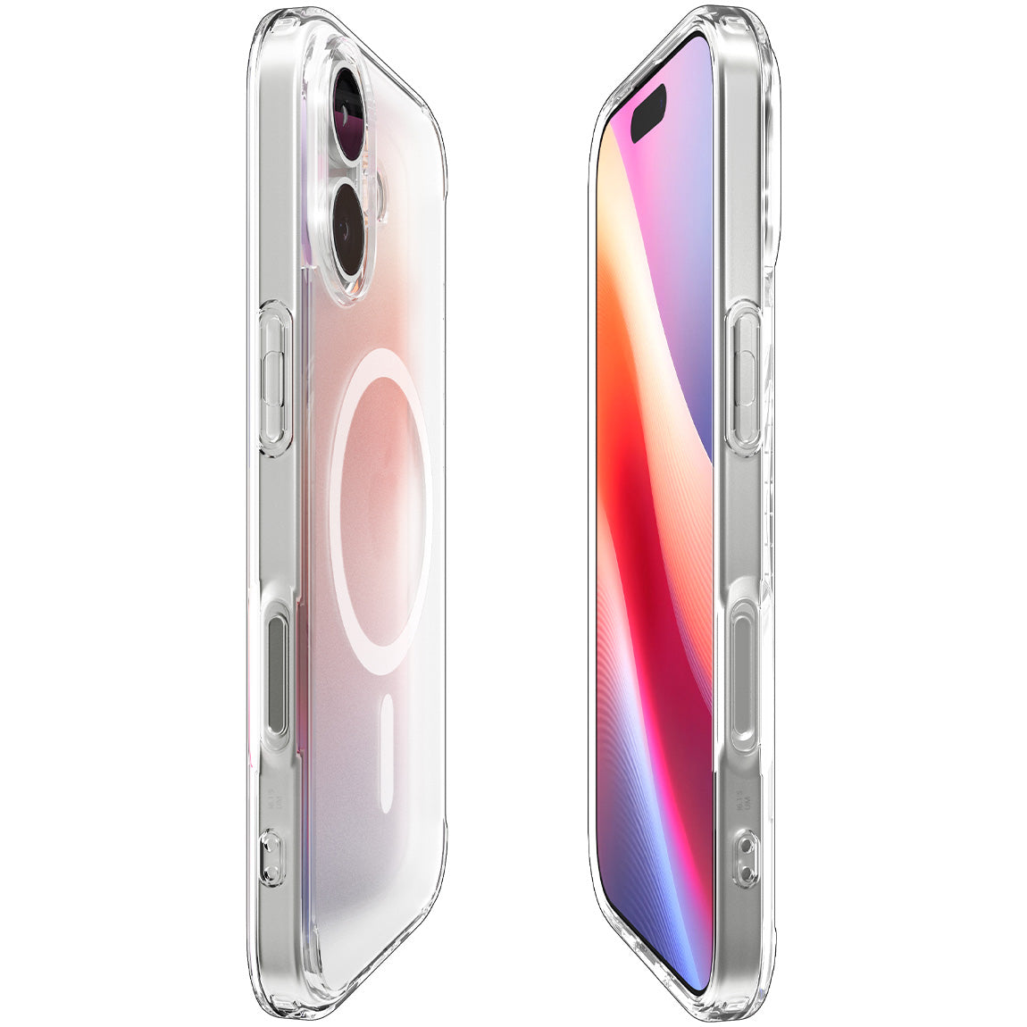 Handyhülle für iPhone 17, Spigen Ultra Hybrid Mag mit MagSafe, Durchscheinend-Weiß