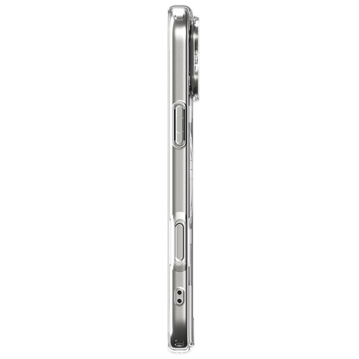 Handyhülle für iPhone 17 Pro, Spigen Ultra Hybrid Mag mit MagSafe, Transparent-Golden