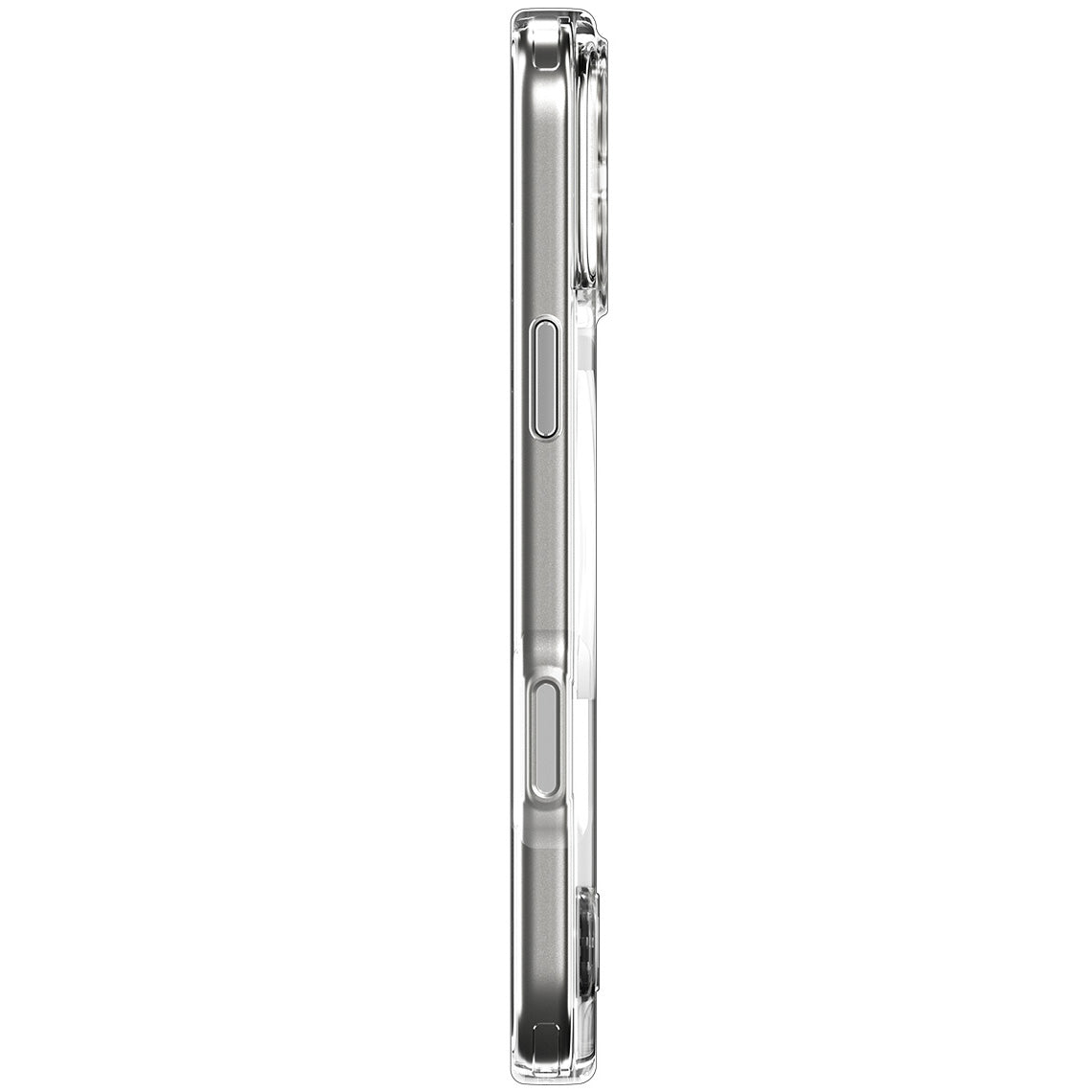 Handyhülle für iPhone 17 Pro, Spigen Ultra Hybrid S Mag mit MagSafe, Transparent-Weiß