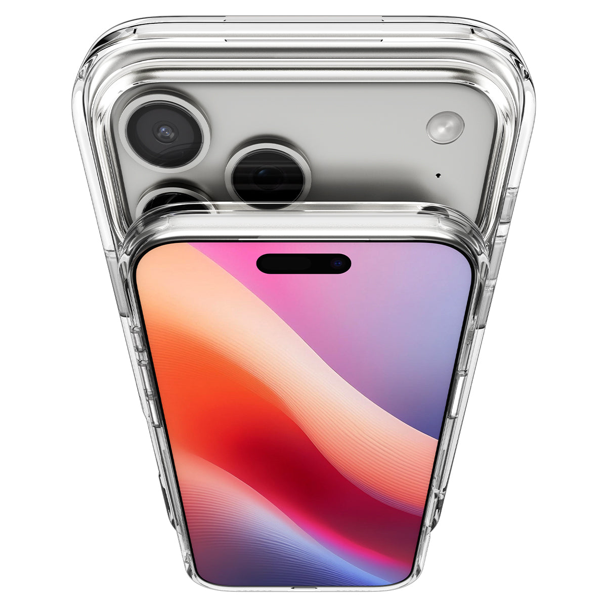 Handyhülle für iPhone 17 Pro, Spigen Ultra Hybrid S Mag mit MagSafe, Transparent-Weiß
